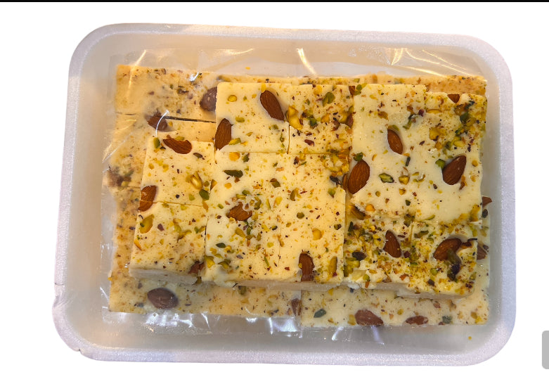 Special Plain Burfi (with Almonds and Pistachio) (2.5kg Tray)